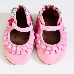 Robeez Shoes - Robeez 'Pandora' Pink Leather Soft Sole Shoes Robeez Shoes - Robeez 'Pandora' Pink Leather Soft Sole Shoes